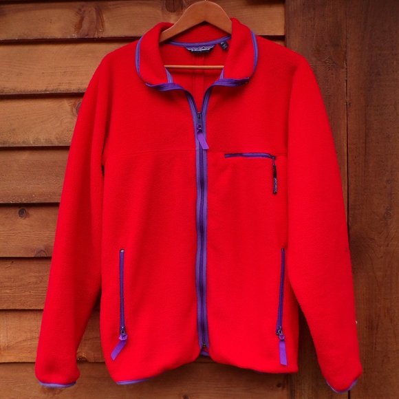 Patagonia Other - Patagonia Vintage Men's Size XL Red Made in USA Full Zip Fleece